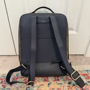 Calpak Kaya Laptop Backpack - Navy & Gold Calpak | Bags | Calpak Kaya Laptop Backpack Navy Gold | Poshmark main image 3